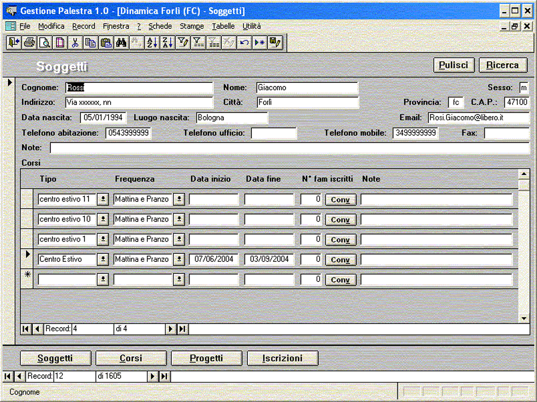 Esempio sviluppo software personalizzato